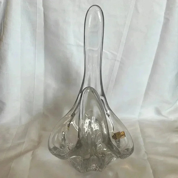 Vintage Castle Art Crystal Abstract Candy Bowl Dish - Picture 4 of 5